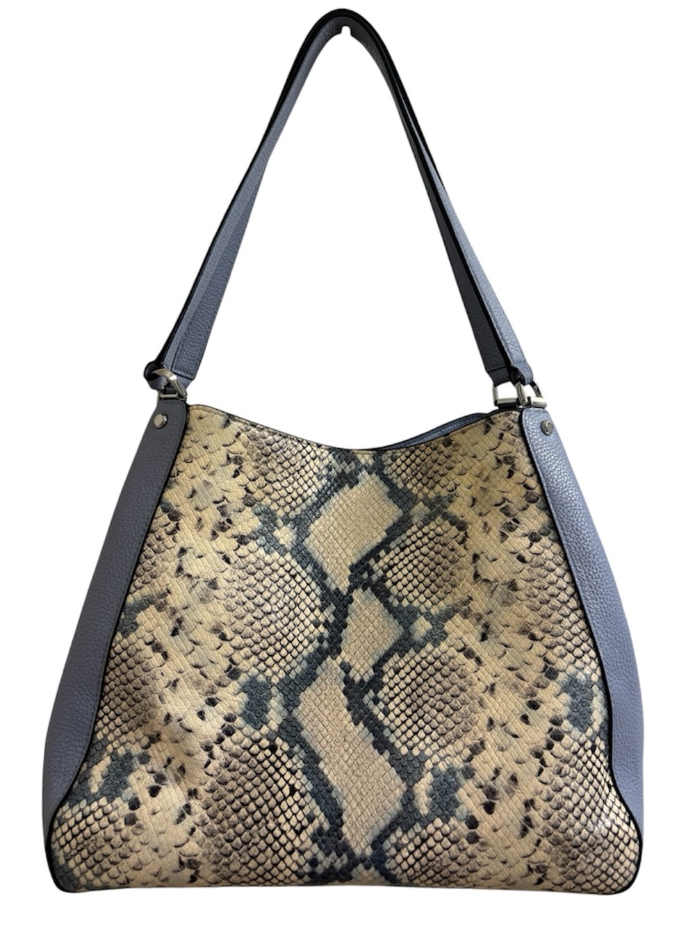Kate spade Leila medium snake-embossed triple compartment shoulder bag - Picture 2 of 13